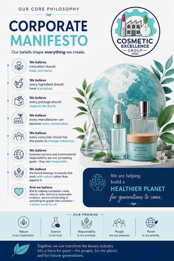 Corporate Manifesto — innovation, nature, responsibility, people and planet