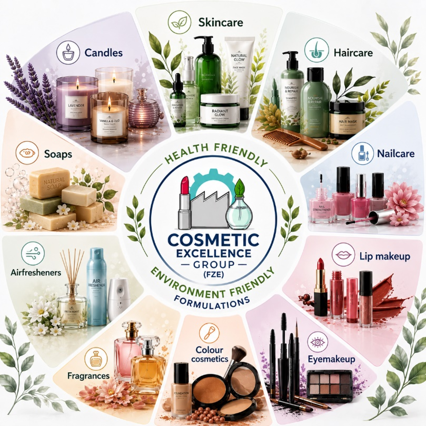 Cosmetic Excellence Group FZE product categories